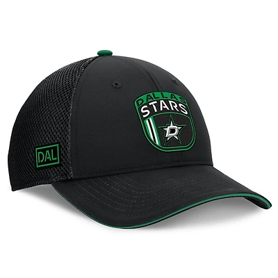 Men's Fanatics Charcoal Dallas Stars Authentic Pro Home Ice Trucker Adjustable Hat