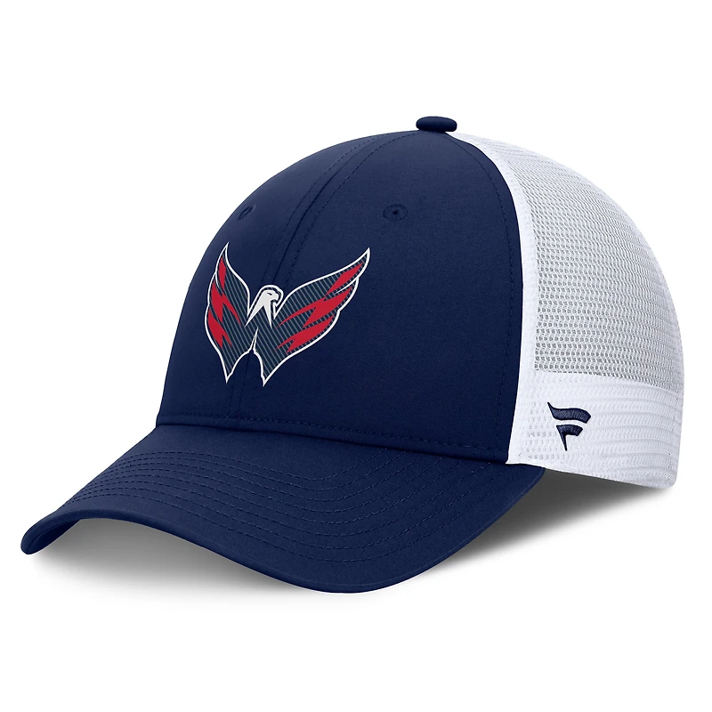 Men's Fanatics Navy/White Washington Capitals Authentic Pro Rink Adjustable Hat
