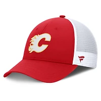 Men's Fanatics  Red/White Calgary Flames  Authentic Pro Rink Adjustable Hat