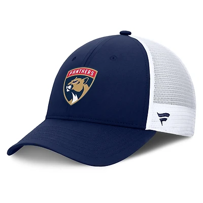 Men's Fanatics  Navy/White Florida Panthers  Authentic Pro Rink Adjustable Hat