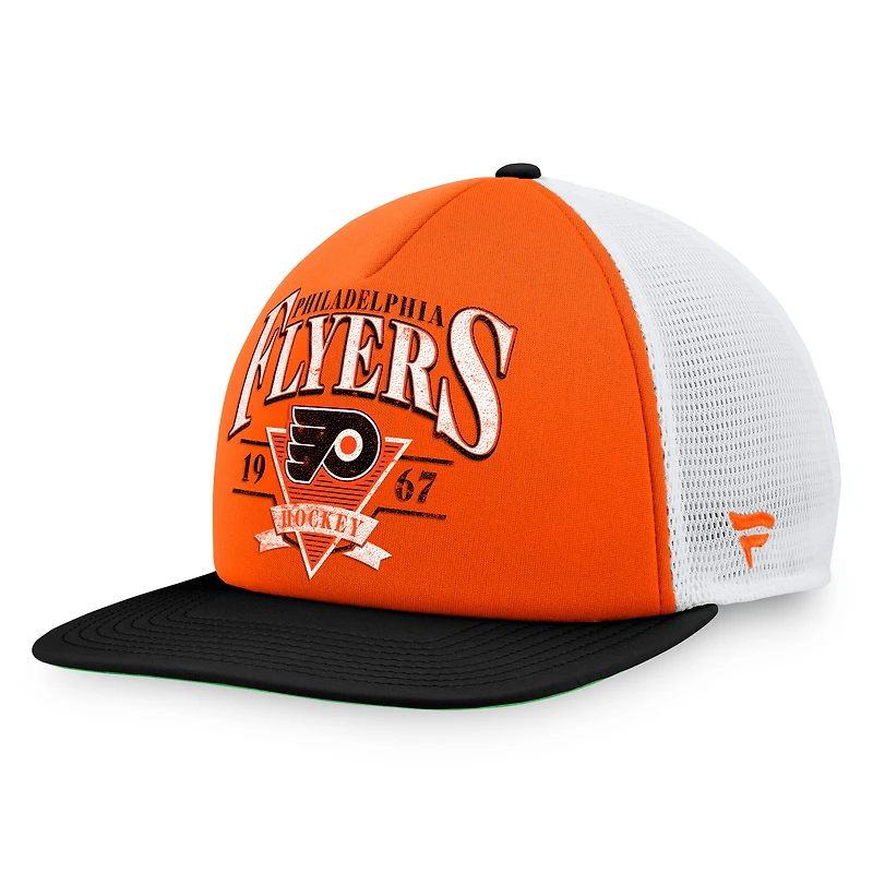 Men's Fanatics Orange Philadelphia Flyers Classic Foam Adjustable Trucker Hat