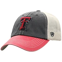 Men's Top of the World  Black/Red Texas Tech Red Raiders Off-Road Adjustable Hat