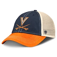 Men's Top of the World  True Navy Virginia Cavaliers Off Road Adjustable Trucker Hat