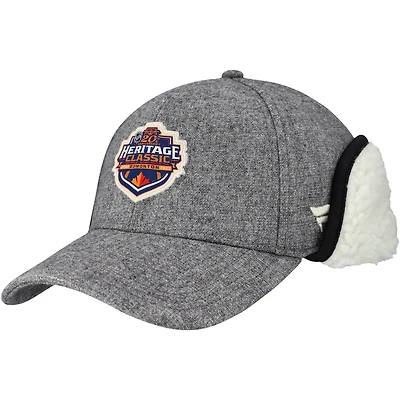 Men's Fanatics  Heather Gray 2023 NHL Heritage Classic Ear Flap Stretch Hat