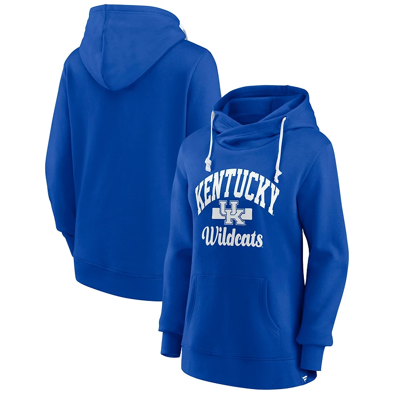 Women's Fanatics Royal Kentucky Wildcats Iconic Fleece Pullover Hoodie
