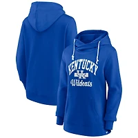Women's Fanatics  Royal Kentucky Wildcats Iconic Fleece Pullover Hoodie