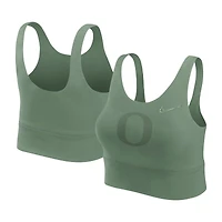 Women's Nike  Green Oregon Ducks Performance Longline Sports Bra