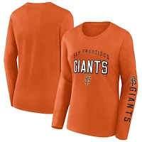 Women's Fanatics  Orange San Francisco Giants Team Long Sleeve T-Shirt