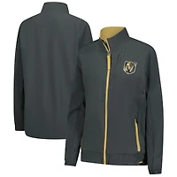 Women's Fanatics Gray Vegas Golden Knights Authentic Pro Rink Coaches Full-Zip Jacket