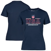 Women's Levelwear Navy USA 2025 4 Nations Face-Off Maddox T-Shirt