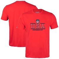 Men's Levelwear Red USA 2025 4 Nations Face-Off Richmond T-Shirt