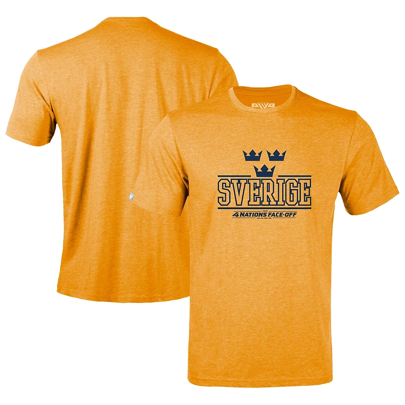Men's Levelwear Gold Sweden 2025 4 Nations Face-Off Richmond T-Shirt