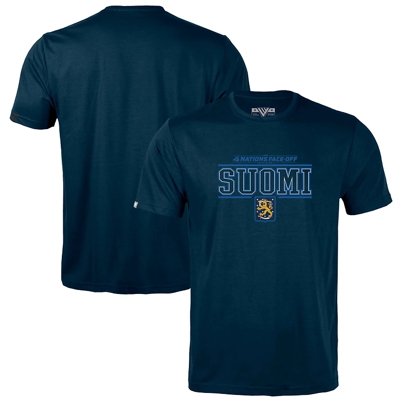 Men's Levelwear Navy Finland 2025 4 Nations Face-Off Richmond T-Shirt
