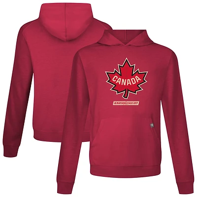 Men's Levelwear Red Canada 2025 4 Nations Face-Off Relay Pullover Hoodie