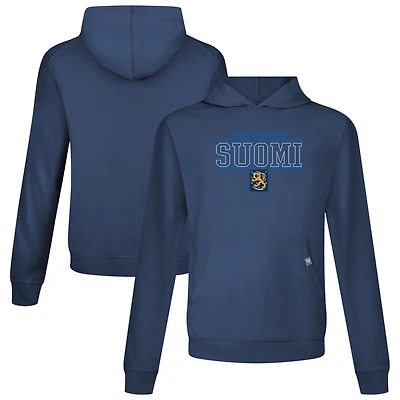 Men's Levelwear Navy Finland 2025 4 Nations Face-Off Relay Pullover Hoodie