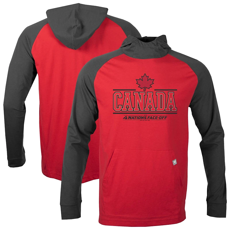 Men's Levelwear Red Canada 2025 4 Nations Face-Off Uproar Pullover Hoodie