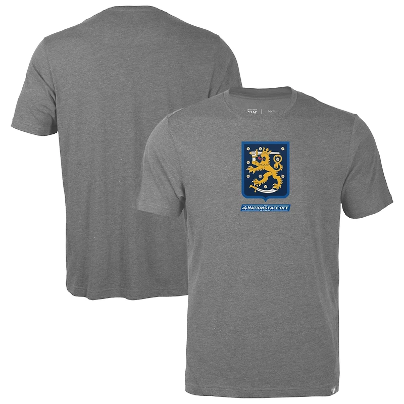 Men's Levelwear Gray Finland 2025 4 Nations Face-Off Thrive Tri-Blend T-Shirt