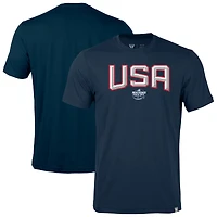 Men's Levelwear Navy USA 2025 4 Nations Face-Off Thrive Tri-Blend T-Shirt