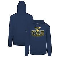 Men's Levelwear Navy Sweden 2025 4 Nations Face-Off Podium Pullover Hoodie