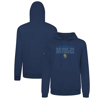 Men's Levelwear Navy Finland 2025 4 Nations Face-Off Podium Pullover Hoodie