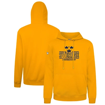 Men's Levelwear Gold Sweden 2025 4 Nations Face-Off Podium Pullover Hoodie