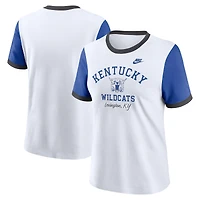 Women's Nike White Kentucky Wildcats Legacy Fundamental Expression Tri-Blend T-Shirt