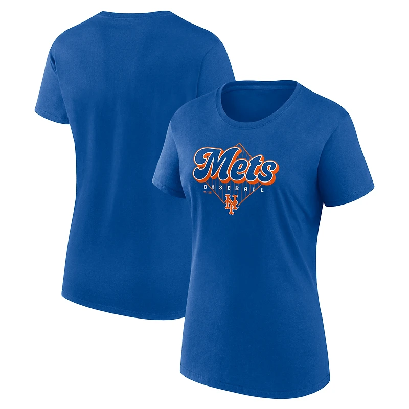 Women's Fanatics Royal New York Mets Cotton T-Shirt