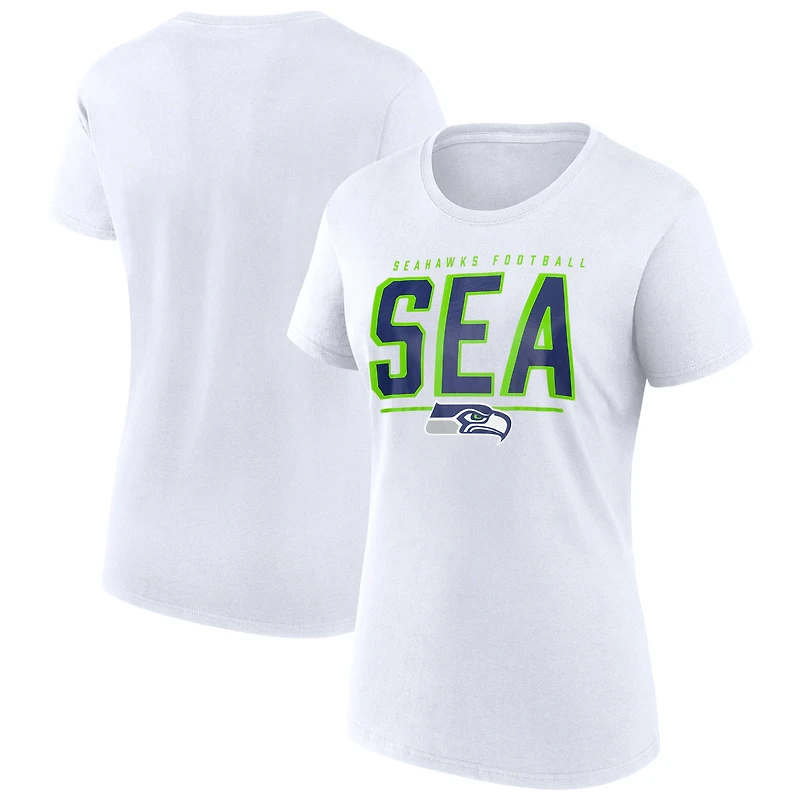 Women's Fanatics White Seattle Seahawks Cheerleader T-Shirt
