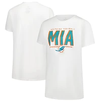 Women's Fanatics White Miami Dolphins Cheerleader T-Shirt