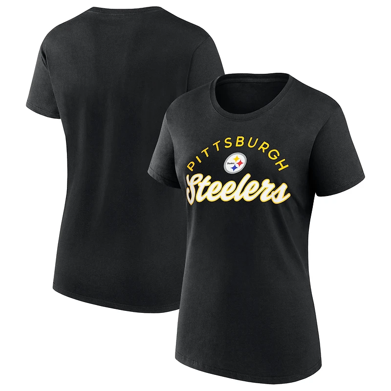 Women's Fanatics Black Pittsburgh Steelers Primary Component T-Shirt