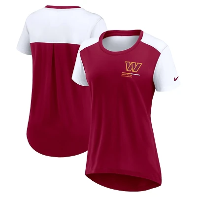 Women's Nike  Burgundy Washington Commanders Performance Fashion T-Shirt