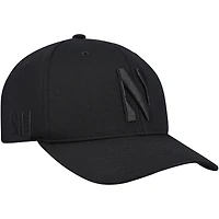 Men's Top of the World  Black Northwestern Wildcats Reflex Hybrid Tech Flex Hat