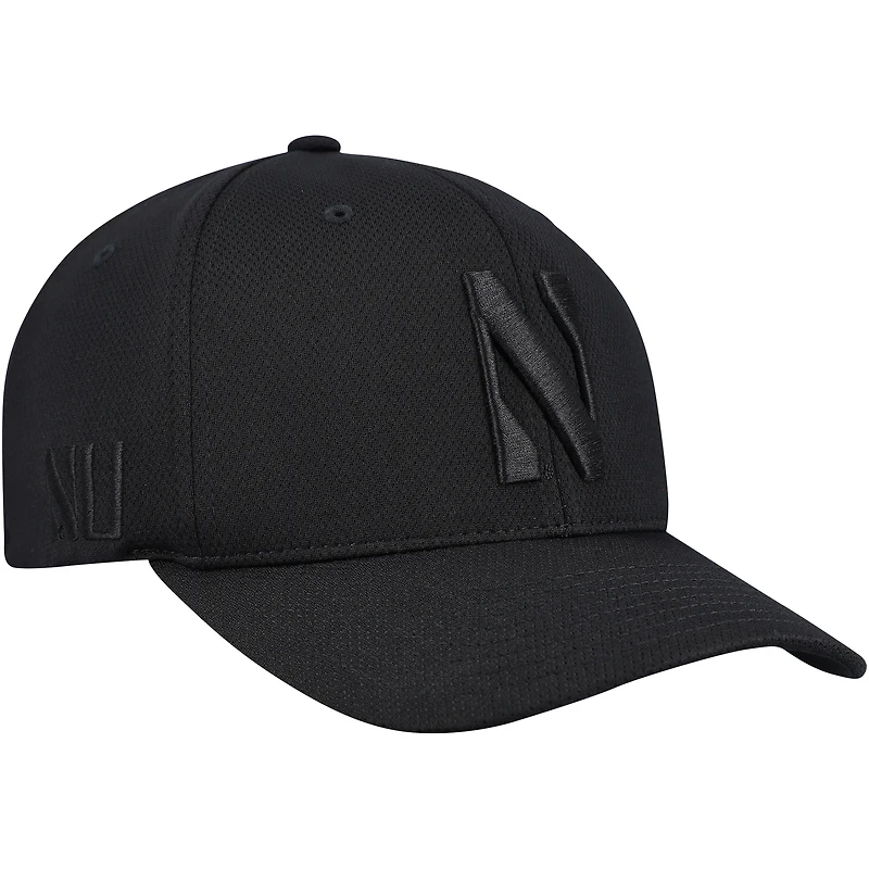 Men's Top of the World  Black Northwestern Wildcats Reflex Hybrid Tech Flex Hat