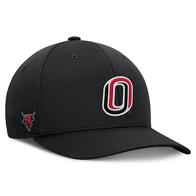 Men's Top of the World  Black Nebraska Omaha Mavericks Reflex Performance Flex Hat