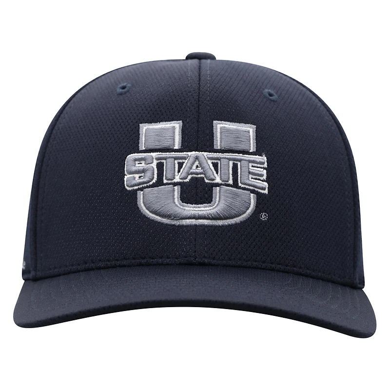 Men's Top of the World True Navy Utah State Aggies Reflex Flex Hat