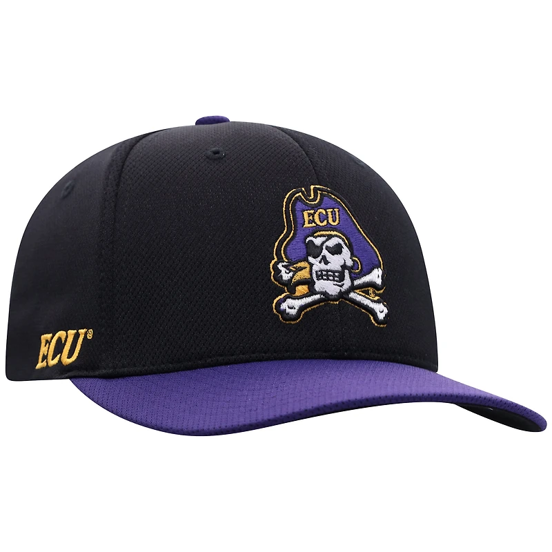 Men's Top of the World  Black ECU Pirates Reflex Fitted Hat