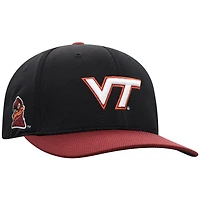 Men's Top of the World  Black Virginia Tech Hokies Reflex Fitted Hat