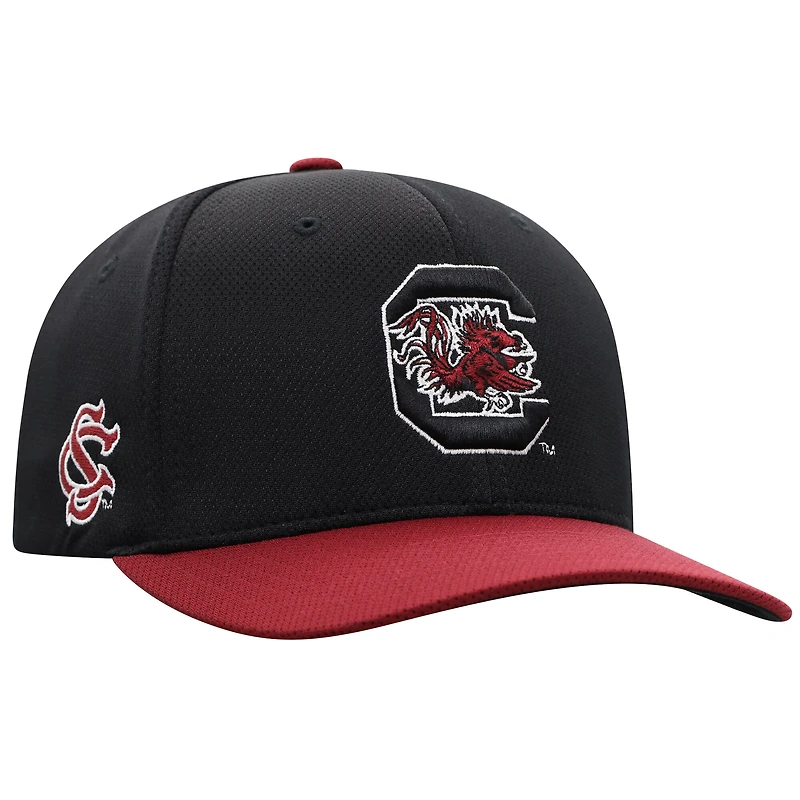 Men's Top of the World  Black South Carolina Gamecocks Reflex Fitted Hat