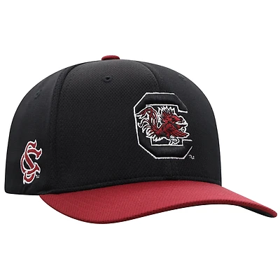 Men's Top of the World  Black South Carolina Gamecocks Reflex Fitted Hat