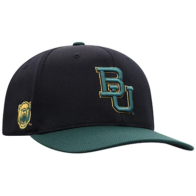 Men's Top of the World  Black Baylor Bears Reflex Fitted Hat