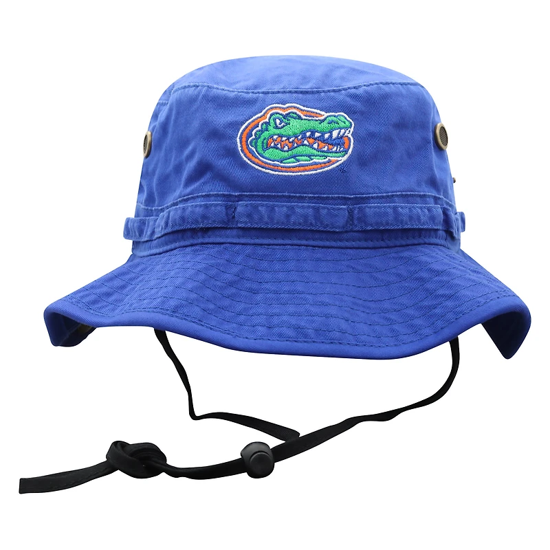 Men's Top of the World Royal Florida Gators Angler Washed Bucket Hat