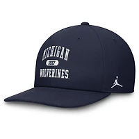 Men's Jordan Brand  Navy Michigan Wolverines Athletics Pro Adjustable Hat