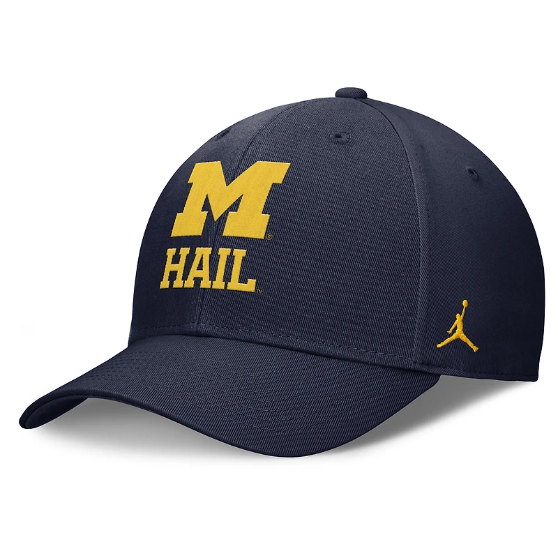 Men's Jordan Brand Navy Michigan Wolverines Performance Club Adjustable Hat