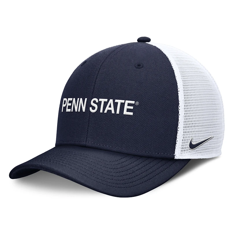 Men's Nike  Navy Penn State Nittany Lions Rise Performance Adjustable Trucker Hat