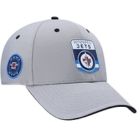 Men's Fanatics  Gray Winnipeg Jets Authentic Pro Home Ice Stretch Fitted Hat