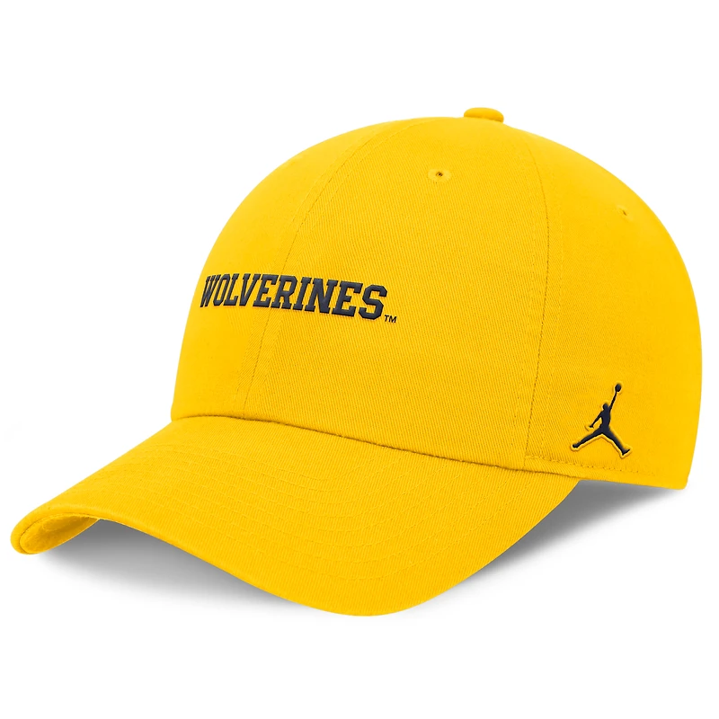 Men's Jordan Brand Maize Michigan Wolverines Club Tri-Glide Adjustable Hat