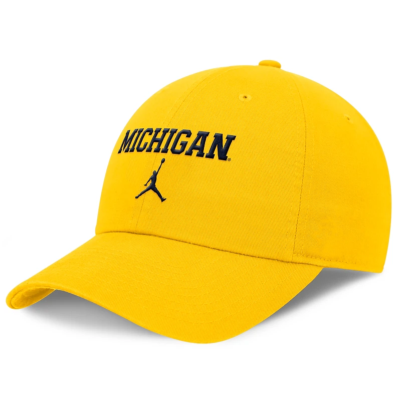 Men's Jordan Brand Maize Michigan Wolverines Club Tri-Glide Adjustable Hat