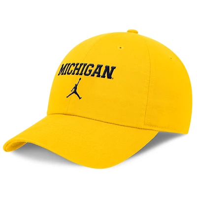 Men's Jordan Brand Maize Michigan Wolverines Club Tri-Glide Adjustable Hat
