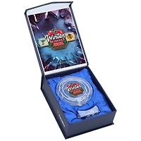 Chicago Blackhawks vs. St. Louis Blues Crystal Puck - Filled with Ice from the 2025 NHL Winter Classic