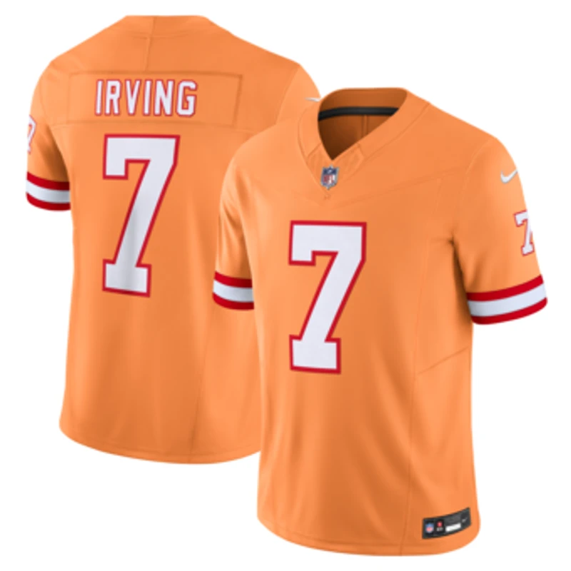 Men's Nike Bucky Irving Orange Tampa Bay Buccaneers Alternate 2 Throwback Vapor F.U.S.E. Limited Jersey